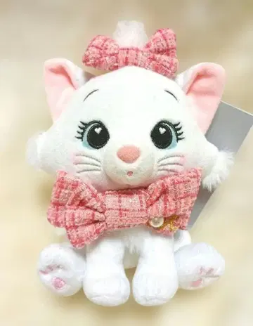 마리 아리스토캣 봉제 인형 키링 TWEED STYLE 트위드