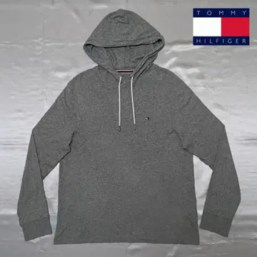 [ TOMMY HILFIGER ] 타미힐피거 자수 로고 후드티 ( M )