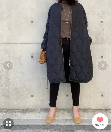 EMMA TAYLOR 미 실루엣 3way 퀼팅 후드 코트