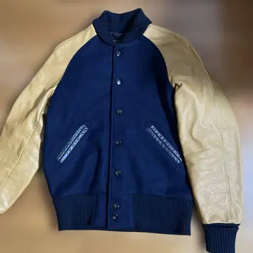 SKOOKUM 스쿠컴 가죽 바시티 자켓 XS