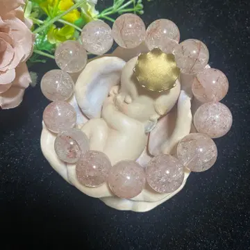 핑크 쿼츠 팔찌 16mm