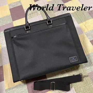[ World Traveler ] 비즈니스 백 A4 숄더백 블랙