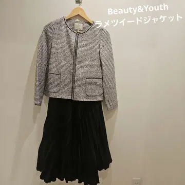 Beauty&Youth 라메 트위드 자켓 사은회 포멀 입학식 졸업식