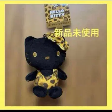 블랙 키티 헬로키티 산리오 마스코트 참 시마무라 레오파드 무늬