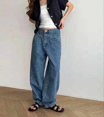 캐널진 El mar 요크 데님 팬츠