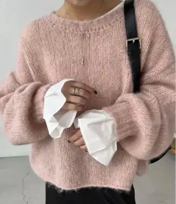 카프리슈 레마쥬 굵은 모헤어 니트