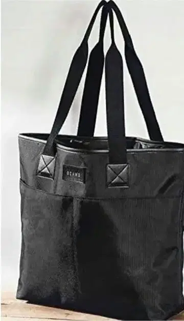 BEAMS 블랙 토트백