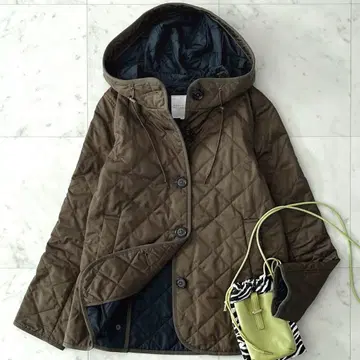 새상품급*매킨토시 철학 후디드 퀼팅 자켓 38