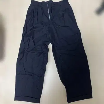 papas 슬랙스 울 네이비 S 사이즈