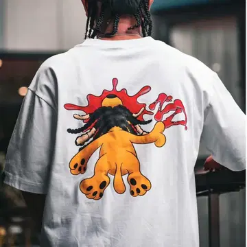 [ 미사용 새상품 ] 너스티독 Murder Tee 티셔츠 L 사이즈