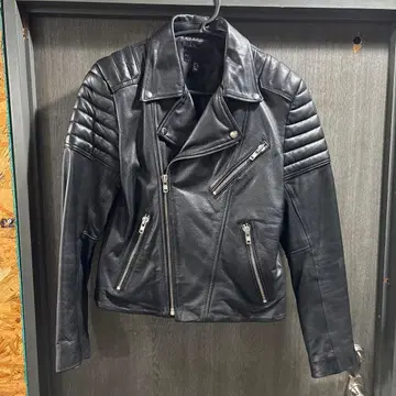 H&M 이번 시즌 구매 라이더 자켓 블랙 사이즈 46 택 포함