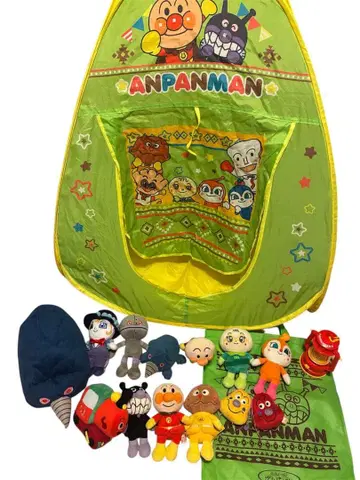 호빵맨 텐트 캠핑 봉제 인형