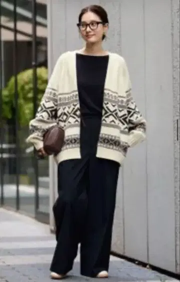 FRAMeWORK 자카드 가디건 택 포함 새상품 내추럴