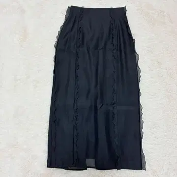 24ss 새상품급 윔 가젯 오간자 프릴 롱 스커트