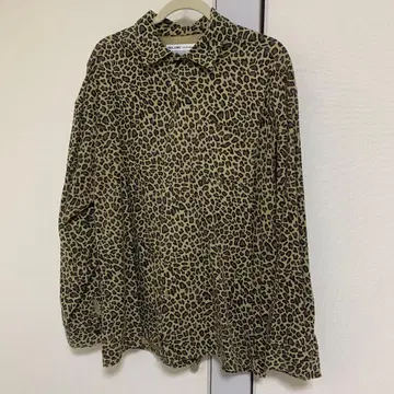RELUME 레오파드 무늬 긴팔 셔츠 L 저널 스탠다드