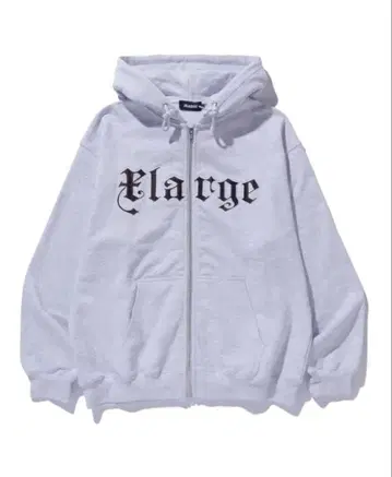 XLARGE 풀 집업 후드티 화이트