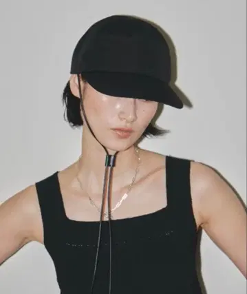 투데이풀 leather cord cap 가죽 코드 캡 블랙
