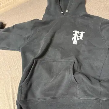 PHATRNK 후드티 S 블랙 P 로고