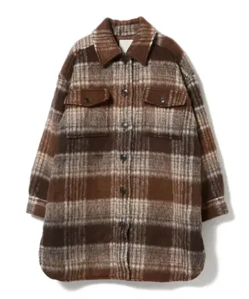 B:MING by BEAMS 체크 퀼트 CPO 자켓 빔즈