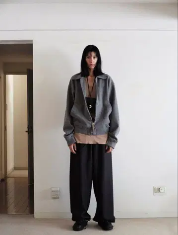 size 3 SUNSEA 선시 31th Half Zip Blouson