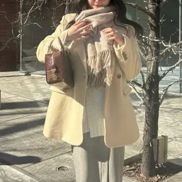 더블 버튼 테일러드 자켓