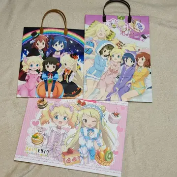 금빛 모자이크 쇼핑백 세트