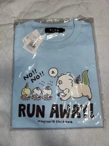 마법사 치이카와 T셔츠 RUN AWAY L 사이즈