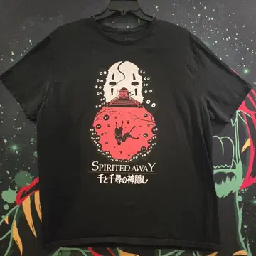 센과 치히로의 행방불명 T셔츠 2XL 사이즈 스튜디오 지브리 카오나시