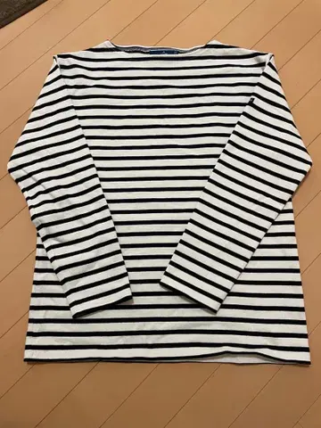 SAINT JAMES 스트라이프 긴팔 티셔츠 아이보리 T3