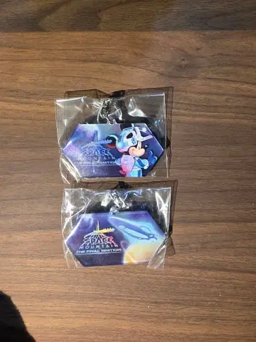 스페이스 마운틴 미키 아크릴 키링 2개 세트