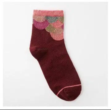 BADELAINE 머메이드 삭스 초콜릿 양말 스캘럽