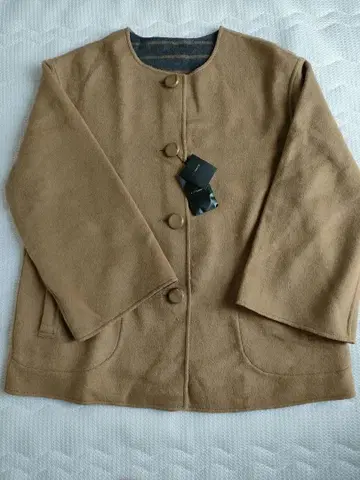 택 포함 리버서블 하프 코트