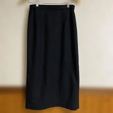 블랙 타이트 스커트 허리밴딩 15호 울 100 울 마크