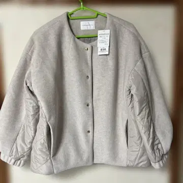 택 포함 새상품 THE SHOP TK 그레이 노카라 자켓 M