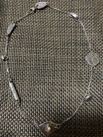 세르주 트라발 자연계의 기본 요소 실버 목걸이