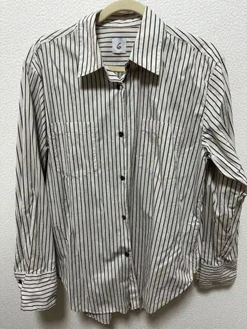 ROKU 코튼 스트라이프 셔츠