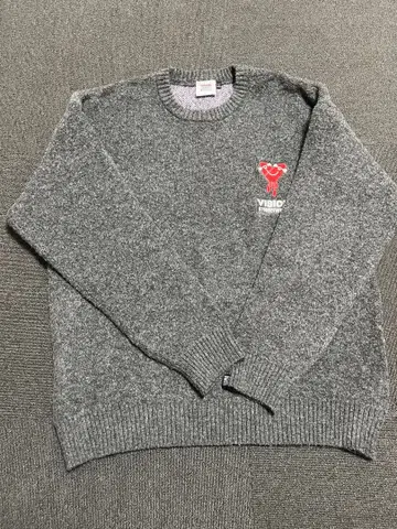 VISION 그레이 니트 스웨터