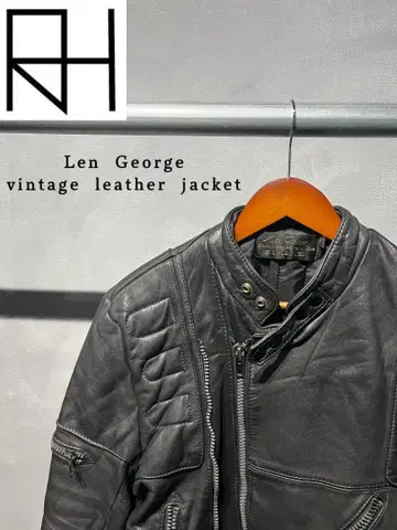 [ 구제 의류 ] Len George 90s 바이커 가죽 자켓