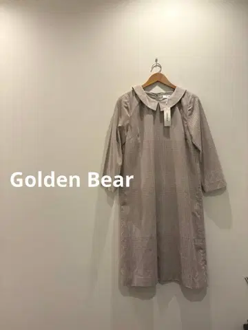 새상품 GOLDENBEAR 체크 무늬 롱 원피스 골든 베어 M