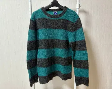 터콰이즈 그레이 mohair knit babahouse