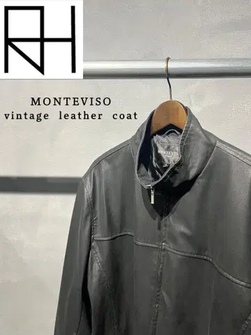 [ 구제 의류 ] MONTEVISO 인조 가죽 코트