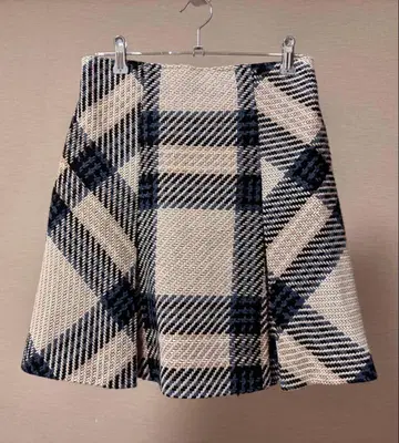 snidel 로빙 체크 미니 스커트