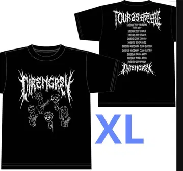 DIR EN GREY 한정판 투어T셔츠B/XL 스티커