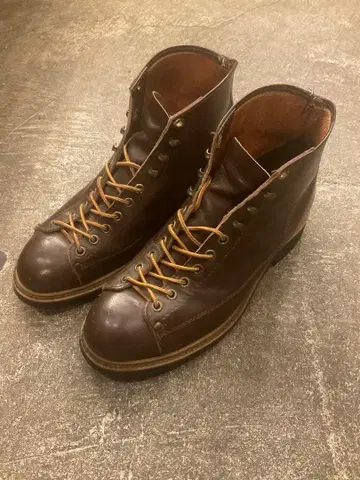 US ARMY 밀리터리 부츠 리프로 브라운 가죽 미군 민간
