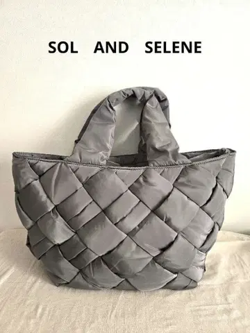 솔 앤 셀레네 그레이 퀼팅 토트백 여행용 백