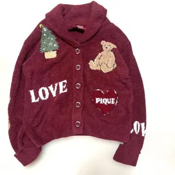 젤라또피케 2023 HOLIDAY 자카드 숄 가디건