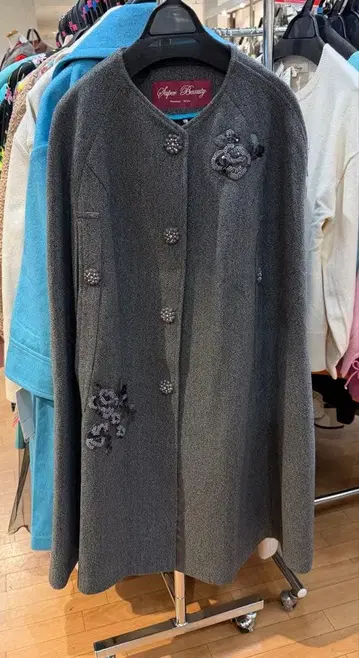 세일 상품, Super Beauty 노칼라 JK, 판초 타입 사이즈 44