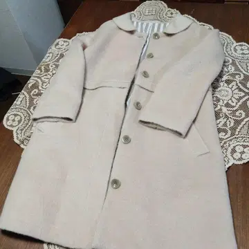 GEYGRY 베이지 고급 롱 코트