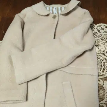 GEYGRY 베이지 고급 롱 코트