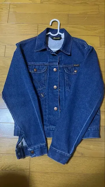 Wrangler 다크 블루 데님 자켓